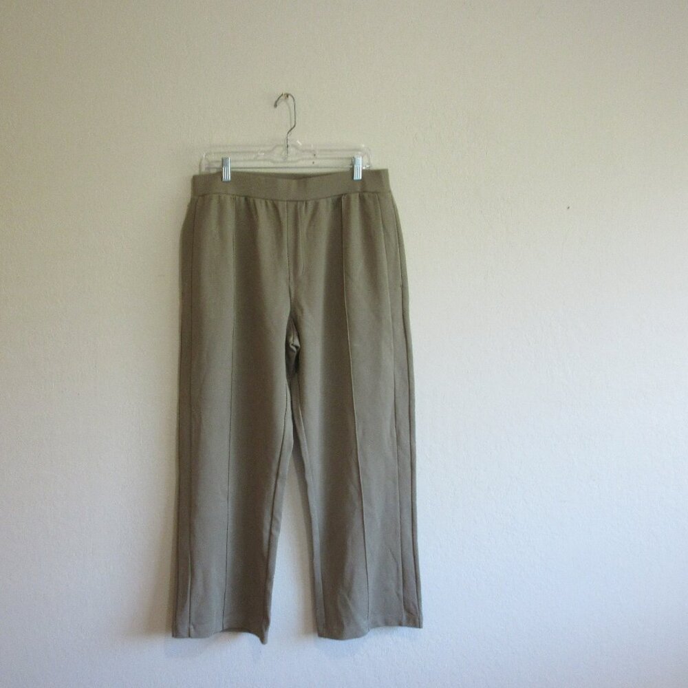 COS Green Elasticized Stretch EUR M Straight Leg Casual Work Pants